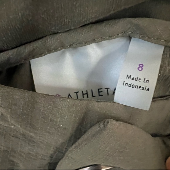 Athleta Olive Green Nylon Shorte - Picture 3 of 4